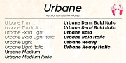 Urbane, a Sans Serif Font by Device (Thumbnail 2 of 6)