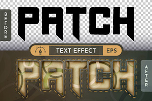 Military Patch Editable Text Effect