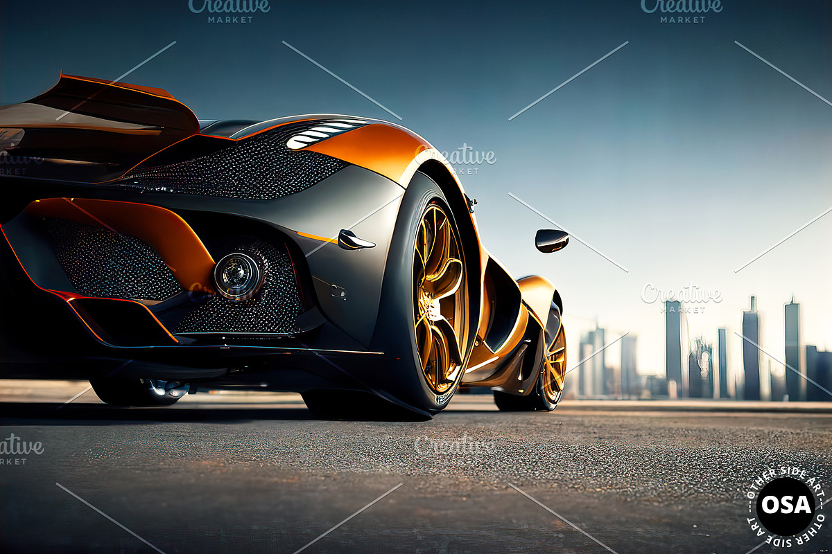 Supercar in the City Illustration, a Wallpaper Graphic by Other Side Art (Photo 3 of 8)