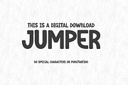 JUMPER – All-Caps and Numbers Font, a Sans Serif Font by Redmixx Design (Thumbnail 5 of 5)