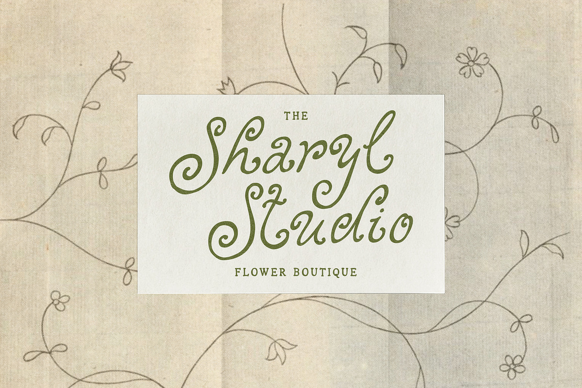 Handwritten Vintage Curly Font Duo, a Handwritten Font by Ayya Studio (Photo 9 of 16)