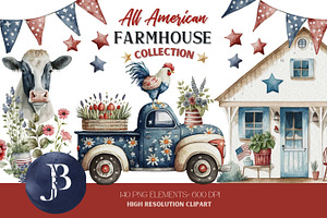 4th Of July Patriotic Farmhouse