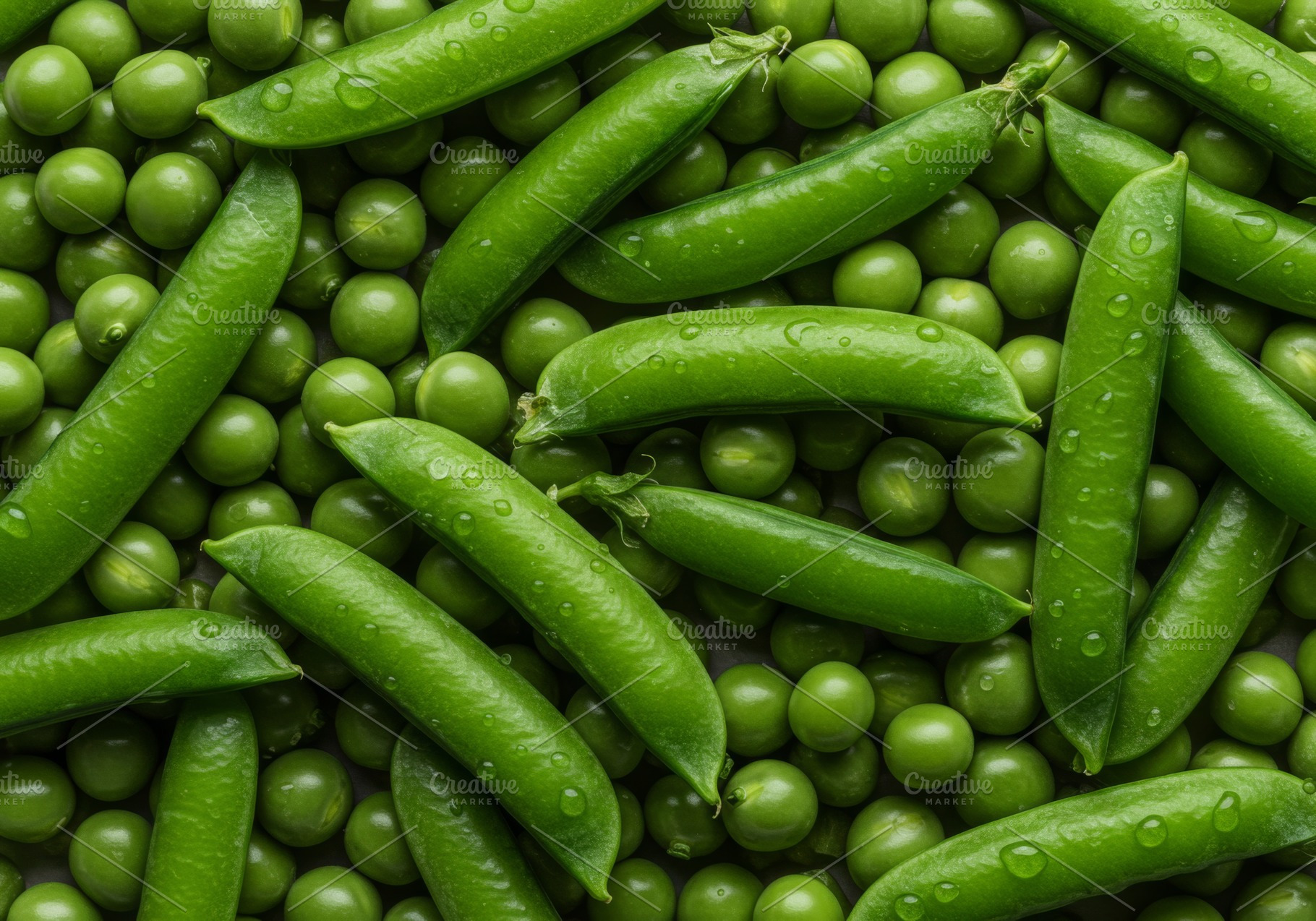Fresh green peas in pods, a Food & Drink Photo by professorinc