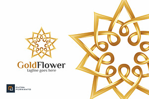 Gold Flower - Logo Template