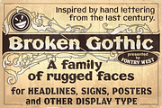 FHA Broken Gothic Family, a Font by Fontry West (Thumbnail 1 of 5)