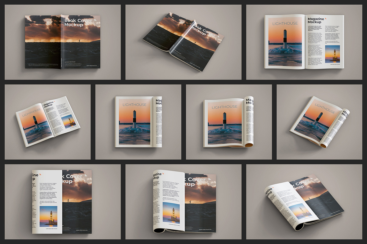 Book Mockup - 10 PSD Files, a Books & Magazine Mockup by Muhazdinata (Photo 1 of 11)