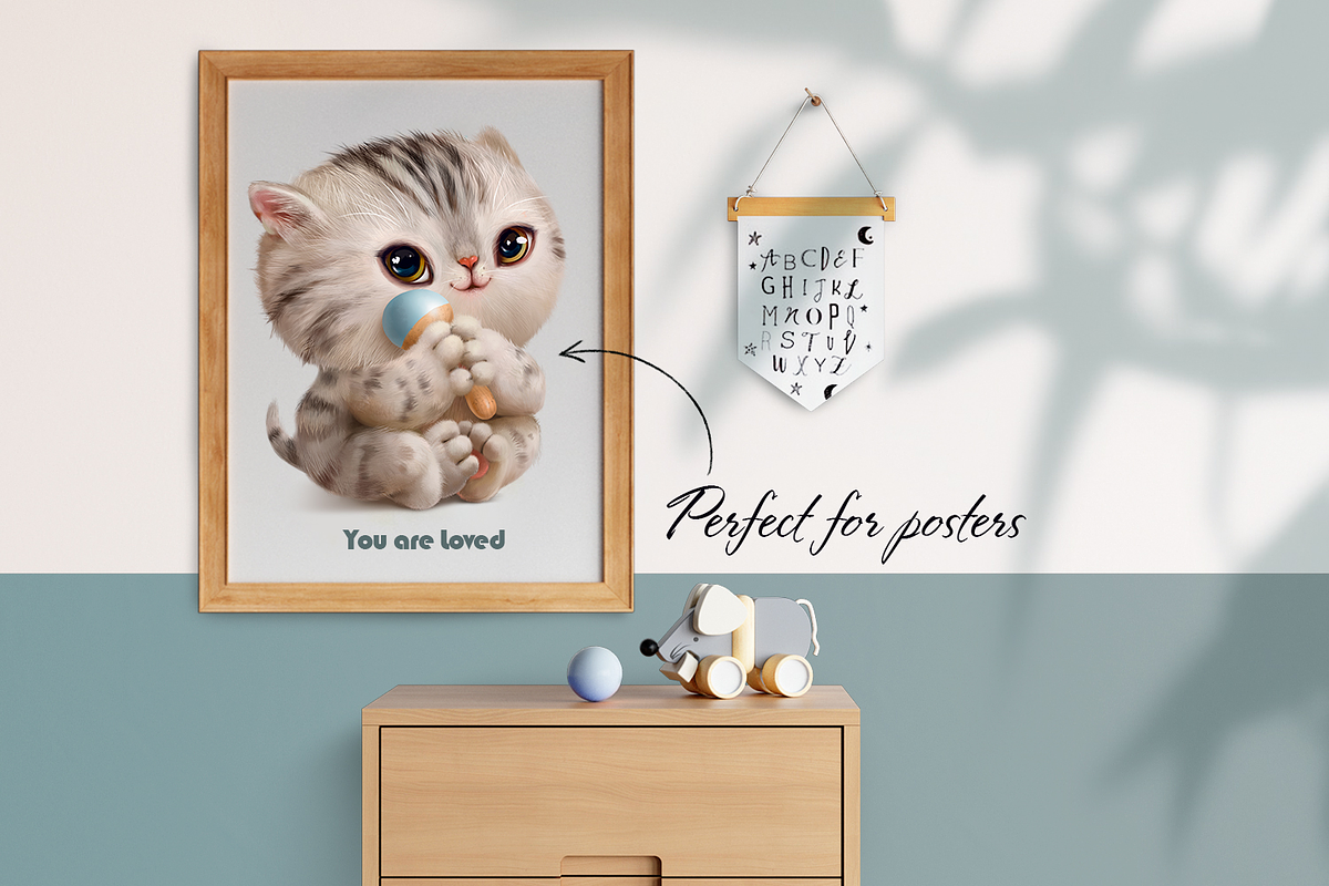 Baby cat, an Animal Illustration by TanyaSchuka (Photo 3 of 5)