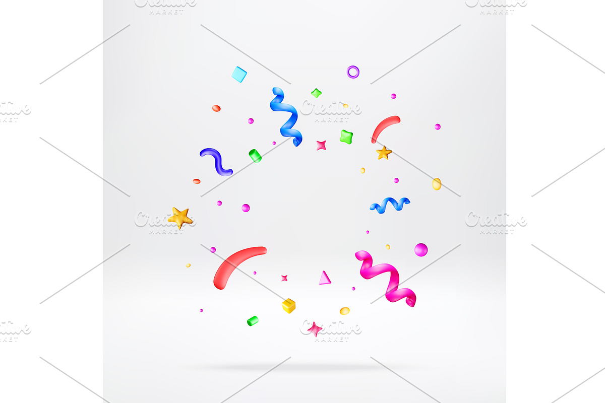 Colorful 3d flying serpentine and, an Object Illustration by Abscent