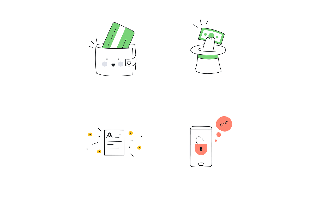 58 Cute Outline Vector Illustrations, a Finance Illustration by BadBrother (Photo 17 of 20)