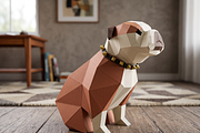 Bulldog Sculpture - 3d papercraft, a Card Template by PAPER amaze (Thumbnail 4 of 5)