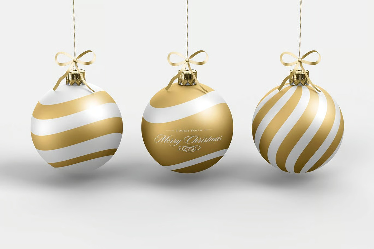 Christmas Ball Mock-up, a Product Mockup by zippypixelstudio (Photo 2 of 10)