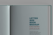 Letter Size Book Mockup - 8 views, a Books & Magazine Mockup by Illusiongraphic (Thumbnail 21 of 24)