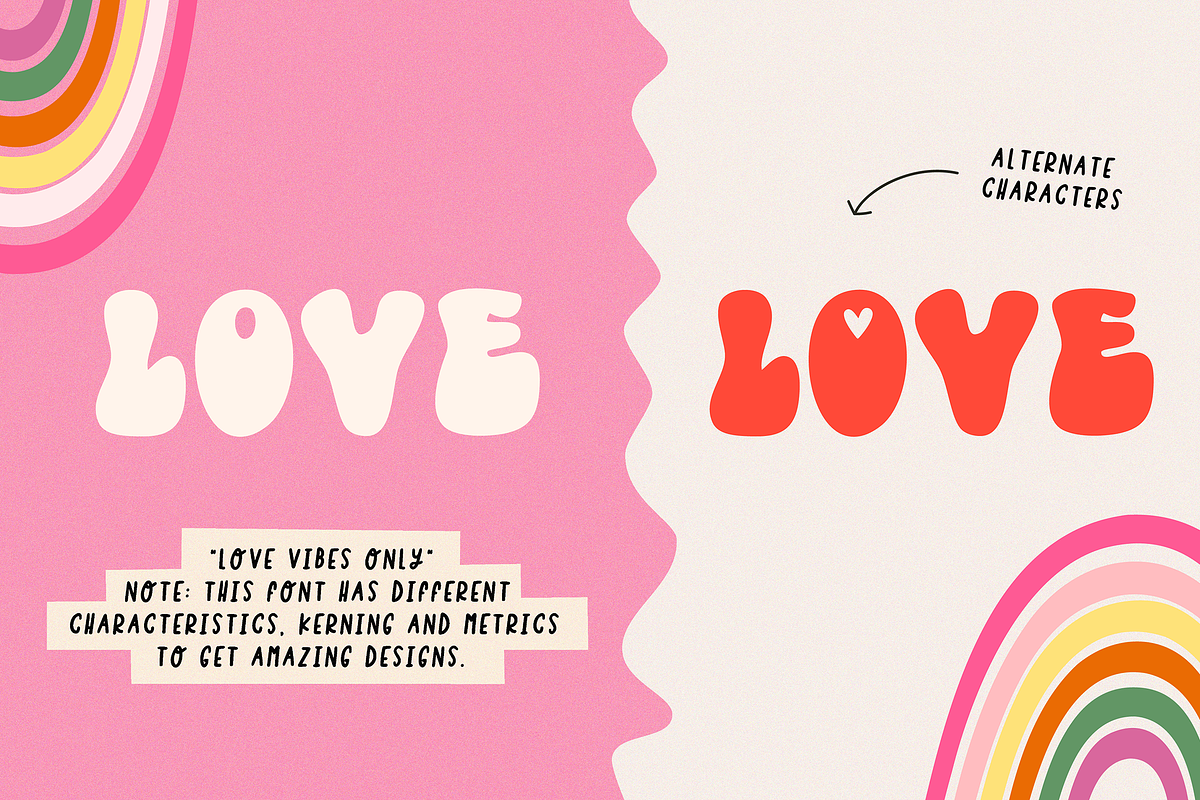 LOVE VIBES, a Blackletter Font by Maria Feliz Fonts (Photo 7 of 9)