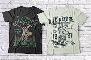 Hunting T-shirts Set