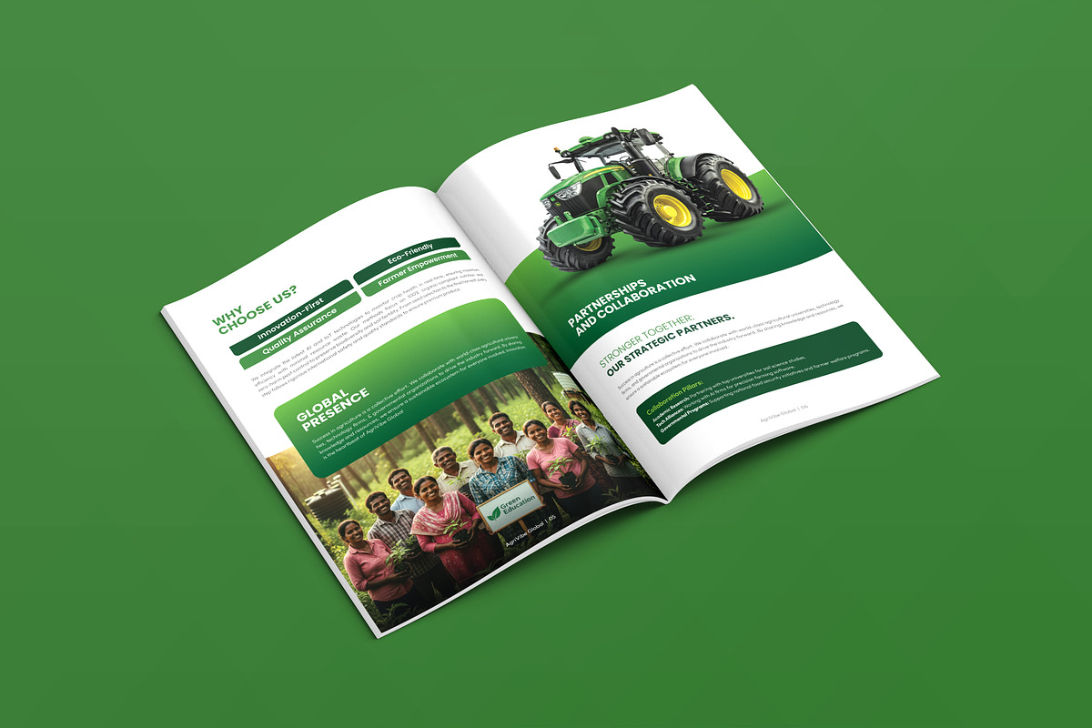 Agro Farm Company Profile, a Brochure Template by VectStock (Photo 4 of 6)