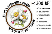 Whimsical Easter Flowers Clipart Png, an Illustration by Craft Nest (Thumbnail 2 of 11)