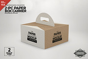 2pc PaperBox Carrier PackagingMockup, a Packaging Mockup by INCDesign (Thumbnail 1 of 8)