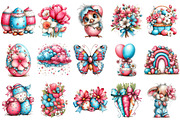 Whimsical Easter Clipart Bundle, an Illustration by OK Design (Thumbnail 3 of 6)