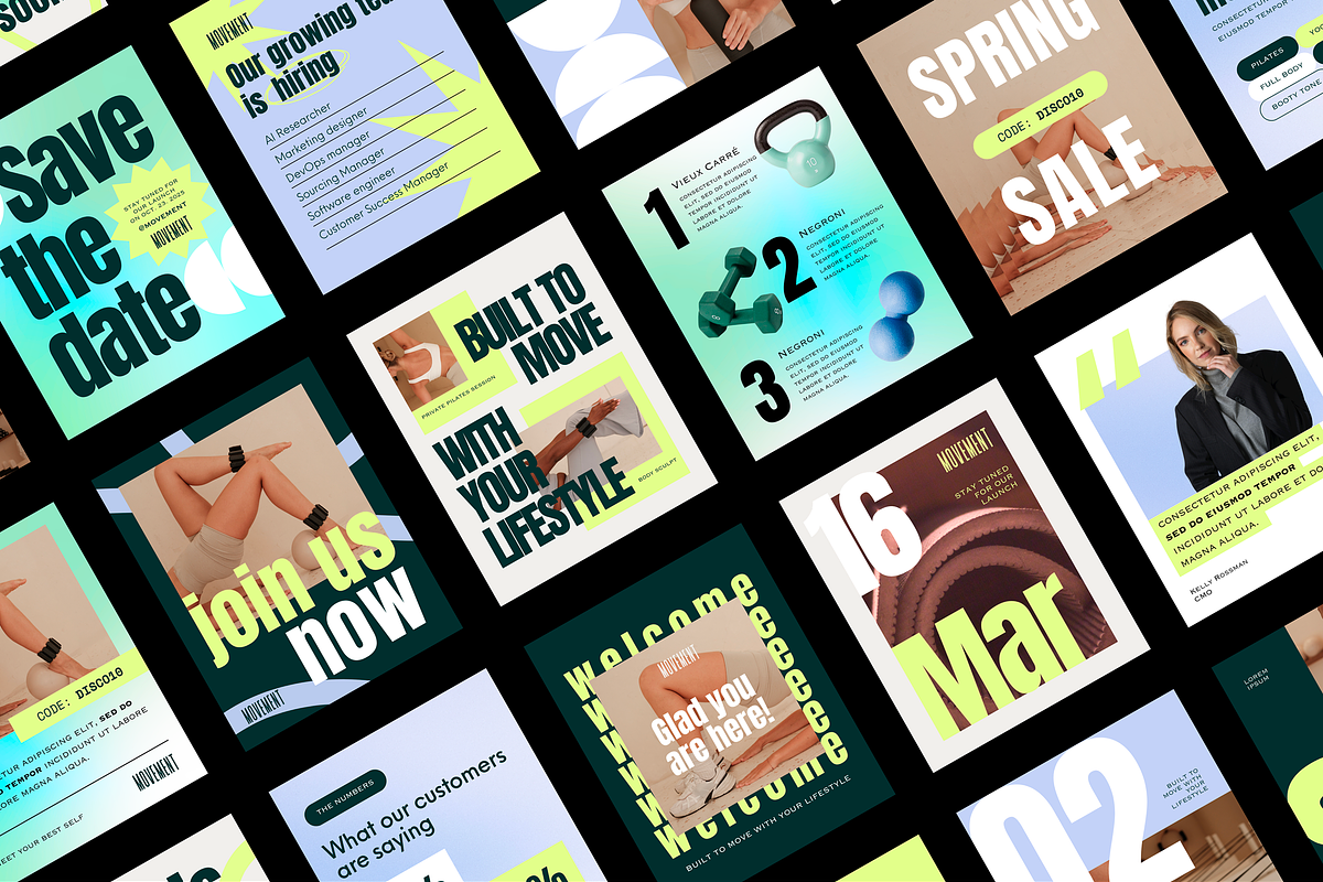 Modern Instagram Posts & Stories, a Social Media Template by LePosey Studio (Photo 1 of 8)