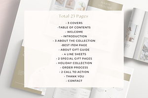 Holiday Gift Guide Canva Template