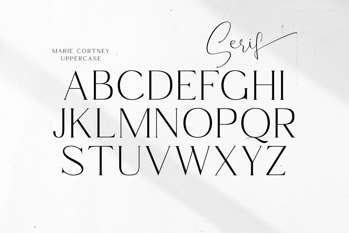 Marie Cortney, a Serif Font by Stripes Studio (Photo 7 of 14)