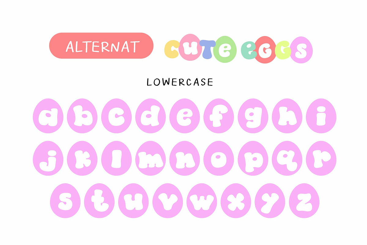 Cute Eggs Font, a Handwritten Font by KengGraphic (Photo 8 of 10)
