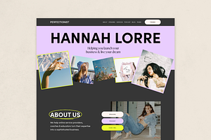 Squarespace Template: Perfectionist