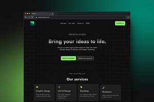 Kreative - Framer Website Template, a Templates & Theme by SpaceShop