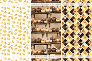 Golden Houf Of Fall Patterns, a Pattern Graphic by PeDe Designs (Thumbnail 8 of 10)