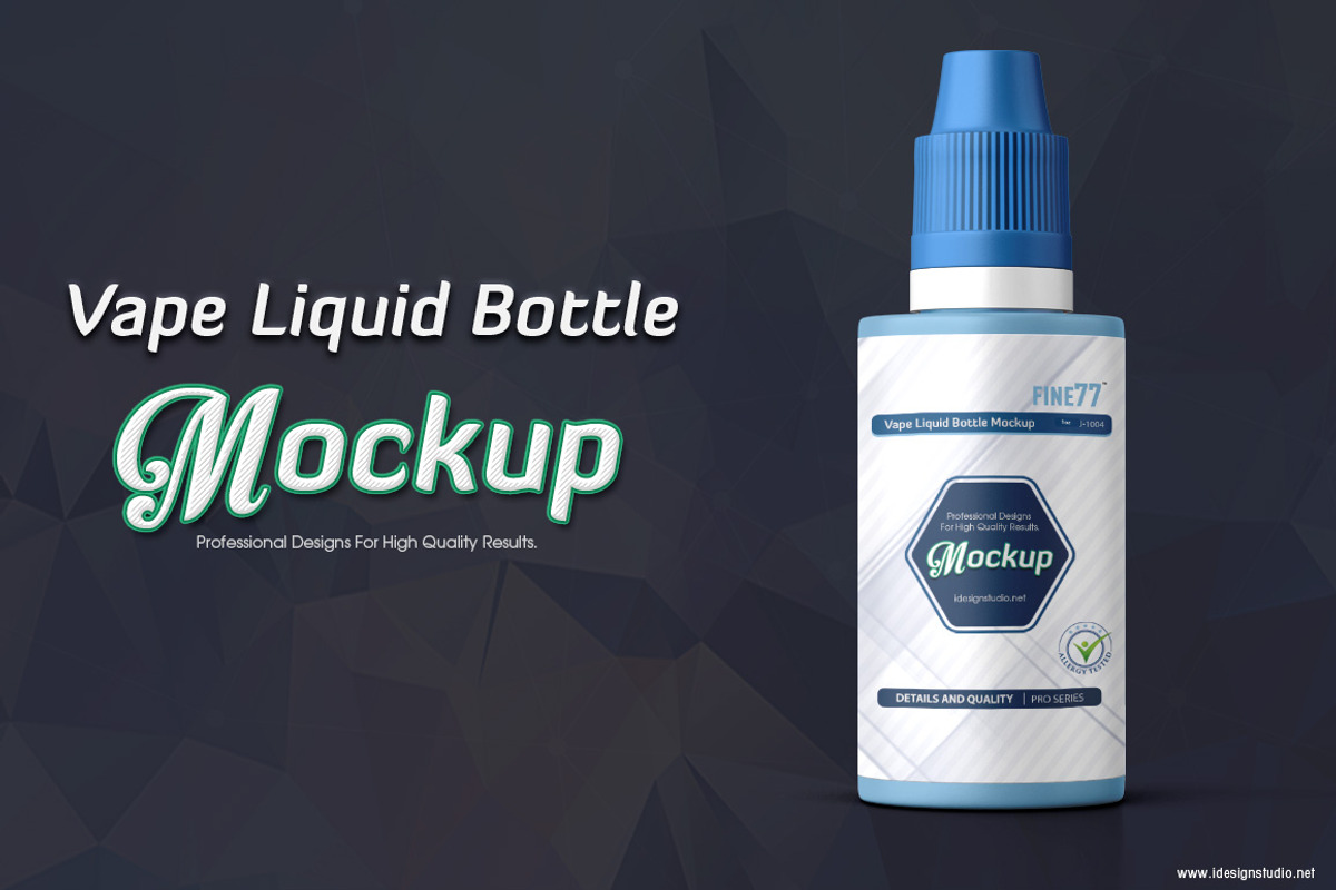 Vape Liquid Bottle Mockup, a Packaging Mockup by idesignstudio (Photo 1 of 6)