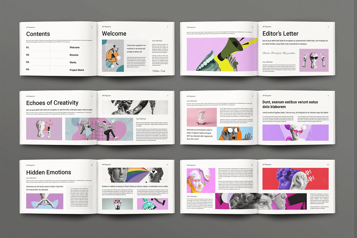Art Exhibition Magazine Landscape, a Magazine Template by Seeing-art (Photo 10 of 10)