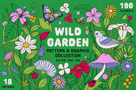 Wild Garden Vector Collection