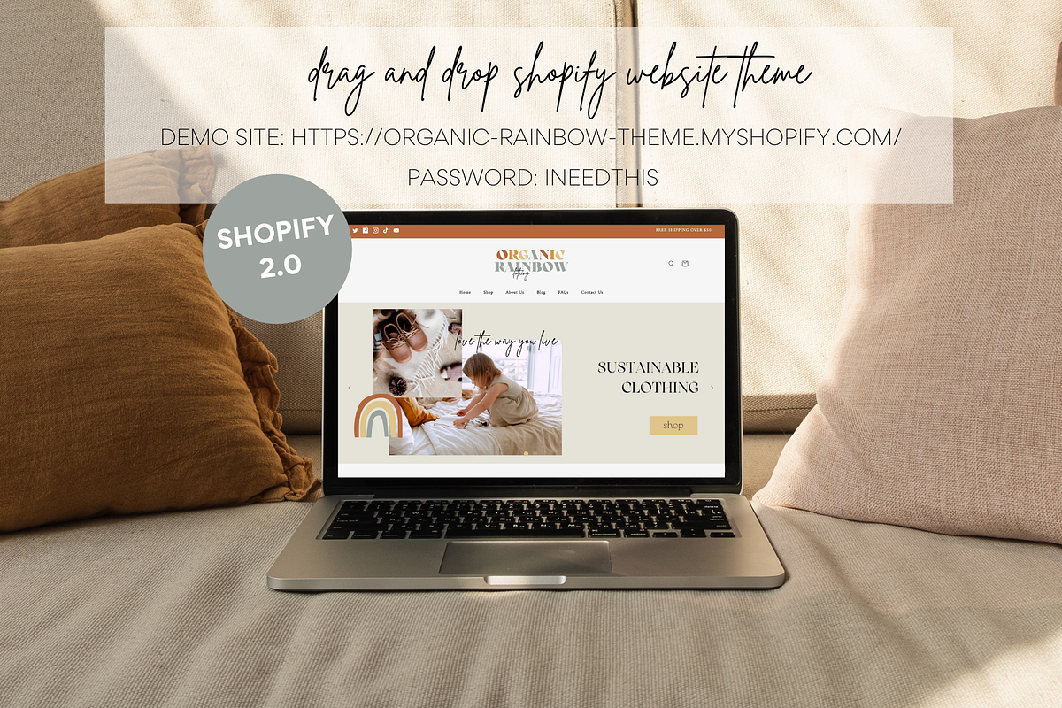 Shopify Theme Bundle | Boho Rainbow, a Templates & Theme by Easy Website Themes (Photo 2 of 10)
