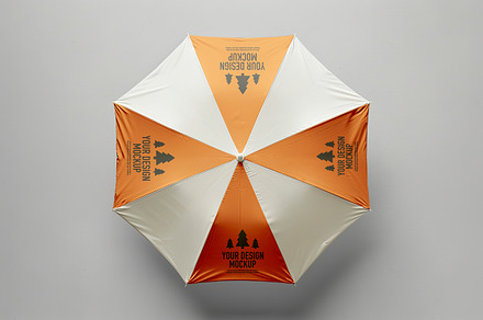 Summer umbrella mockup, an Advertising Mockup by OSORIOartist