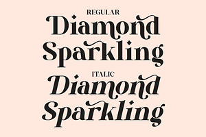 Diamond Sparkling Serif Font LS