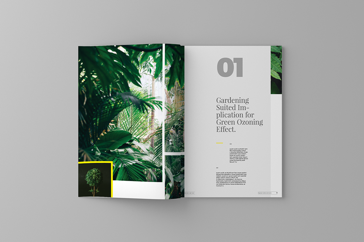 Garden And Leaves Magazine Template, a Magazine Template by spidergraph (Photo 7 of 16)