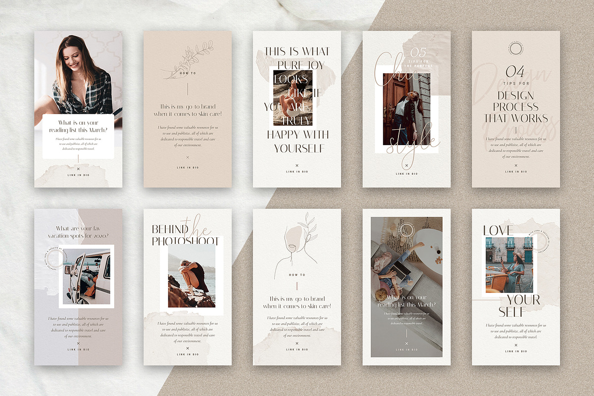 Elodie - 60 Animated Posts & Stories, a Social Media Template by SilverStag Type Foundry (Photo 22 of 48)
