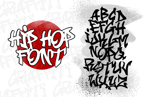 Samurai Hip Hop Graffiti Font preview 3
