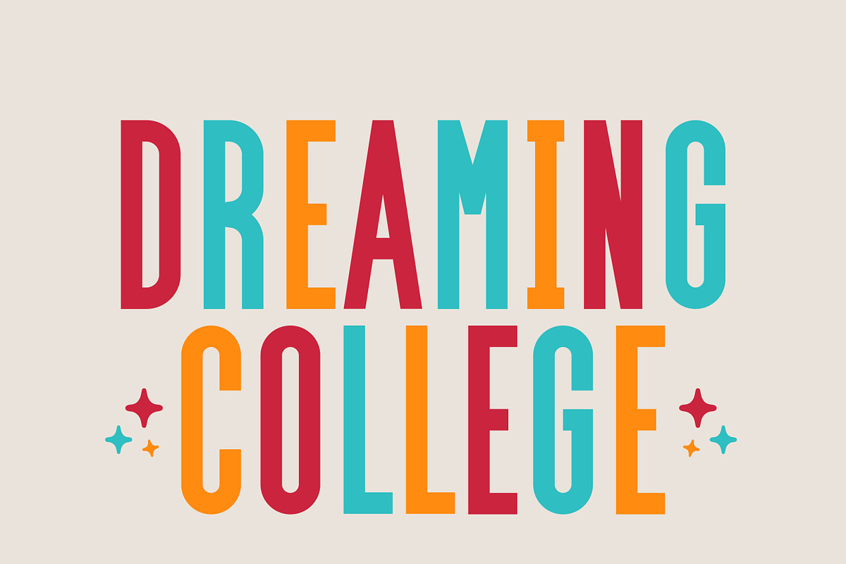 Dreaming College - Sans, a Sans Serif Font by MaxArt Foundry (Photo 1 of 3)
