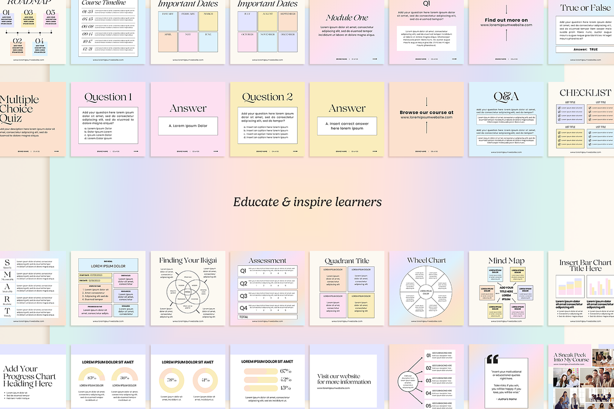 IRIS Course Creator Instagram Posts, a Social Media Template by Creatif Foundry (Photo 4 of 8)