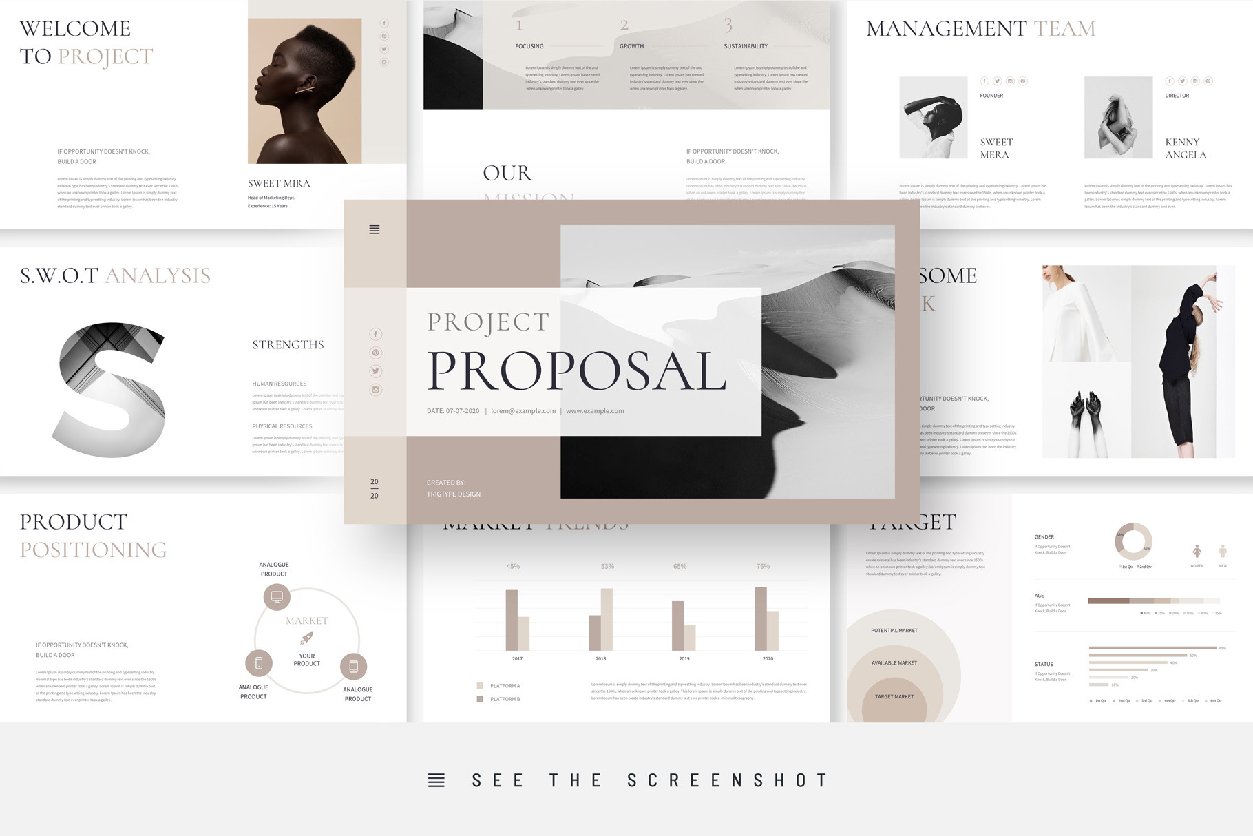 Project Proposal Google Slides, a Presentation Template by TemplatesForest