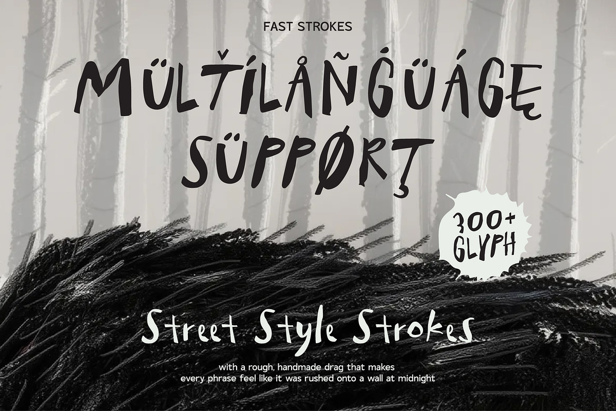 Crude Line, a Handwritten Font by Allmostudio (Photo 3 of 4)