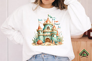 Whimsical Summer Sandcastle Clipart, an Illustration by Craft Nest (Thumbnail 9 of 12)