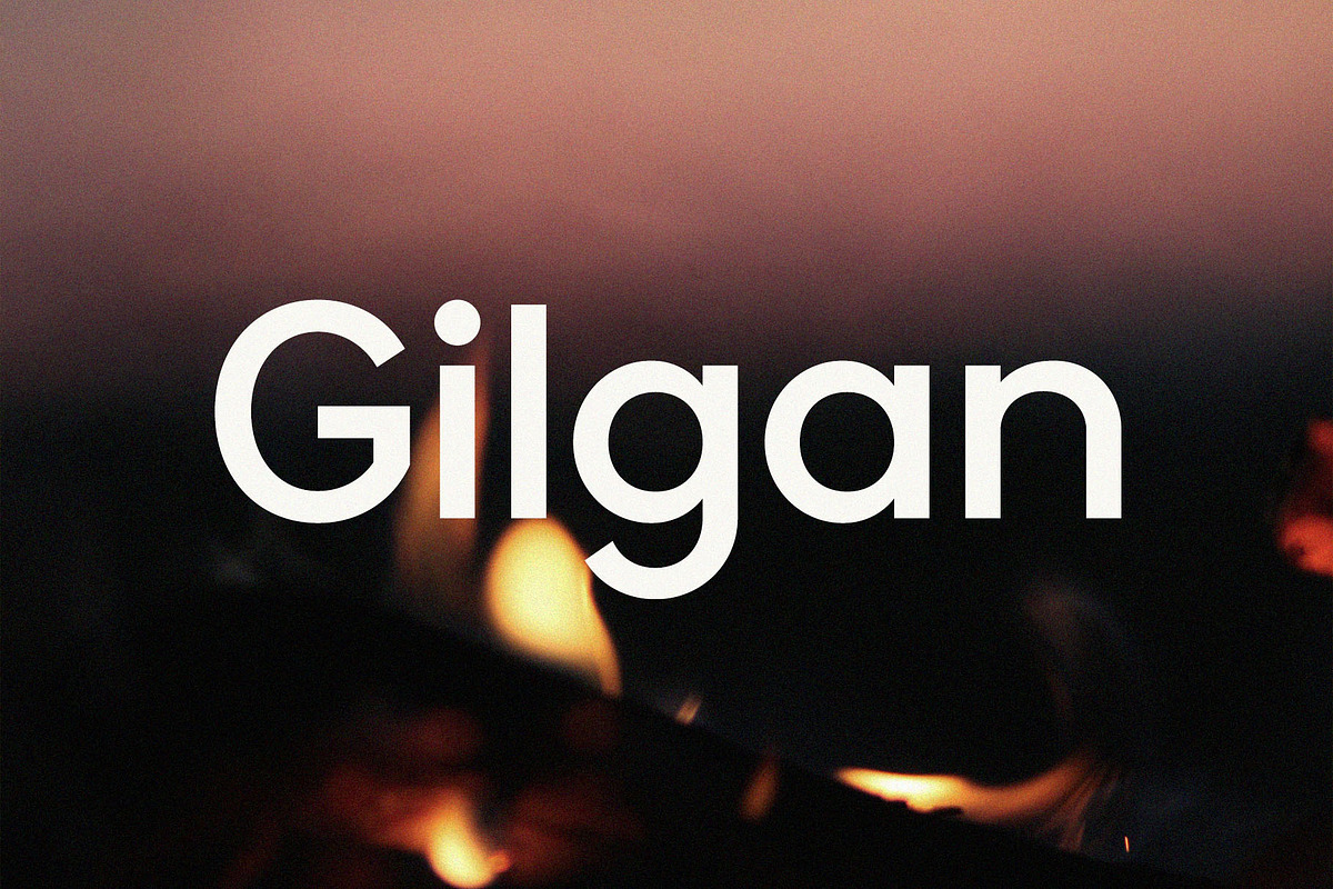Gilgan Sans Serif, a Sans Serif Font by BrandSemut (Photo 1 of 7)