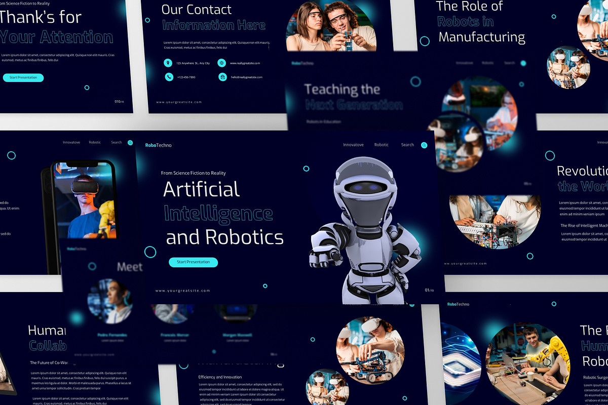 Artificial Intelligence Powerpoint, a Presentation Template by MtvtdArt