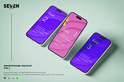 Smartphone Set Mockup, an iPhone Mockup by Se٧enStudio (Thumbnail 1 of 2)