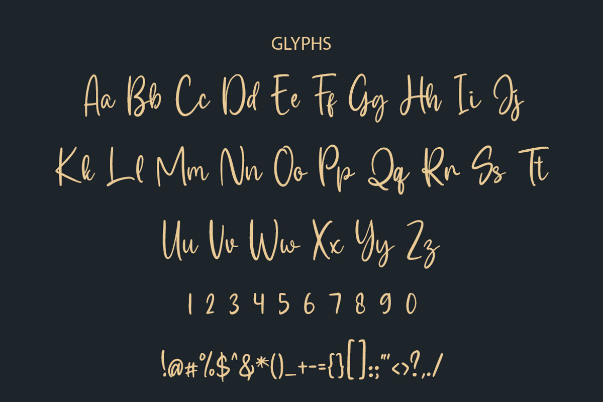 Frederica Script Font preview 6