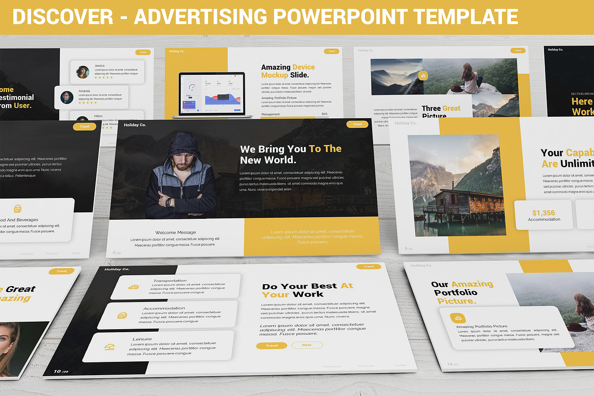 Discover - Powerpoint Template, a Presentation Template by SlideFactory
