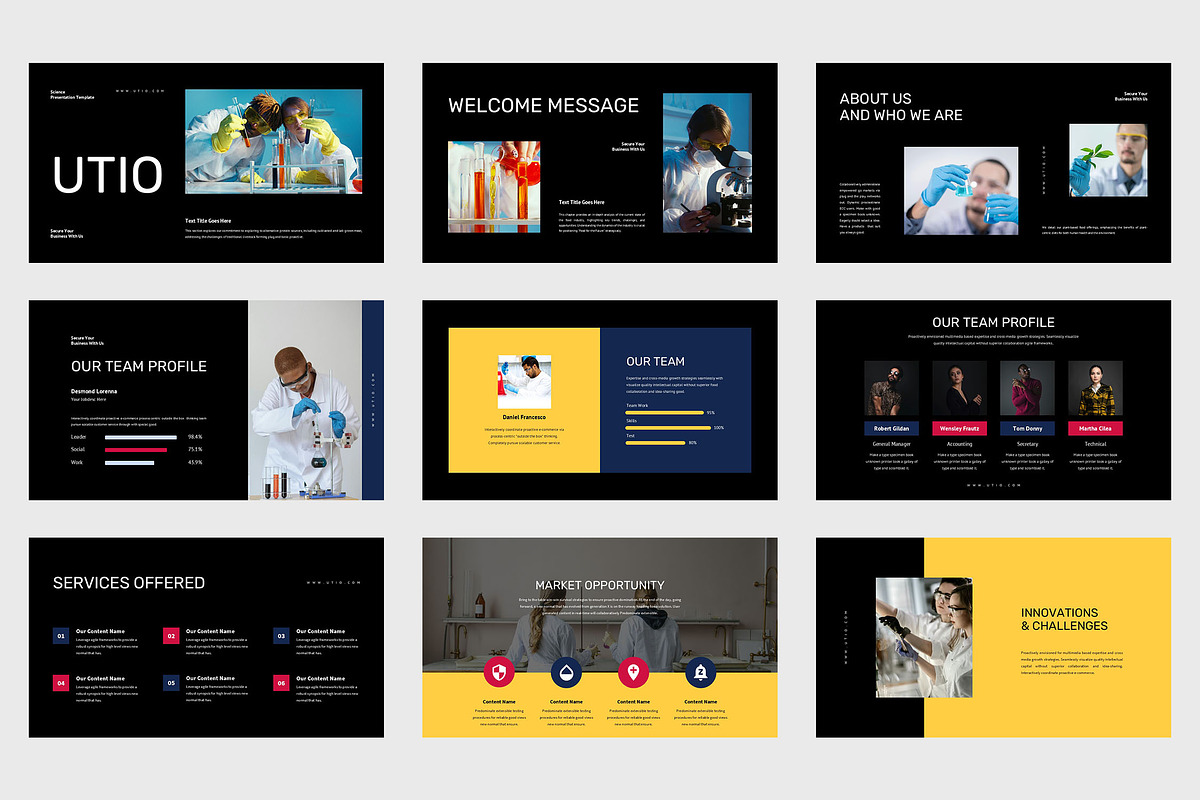 Utio : Science PowerPoint, a Presentation Template by Punkl Camp (Photo 6 of 9)