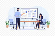 Digital Marketing Strategy and Data, a Finance Illustration by Partikusi Design (Thumbnail 3 of 3)